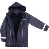 Mualta - Lacivert Reflektörlü Iş Montu - Su Itici Denizci Kabanı - 2XL
