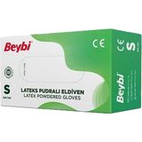 Muayene Eldiveni 100'LÜ Kutu Pudralı Small Boy Lateks - Çok Renkli