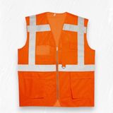 Muayyer Mühendis Tipi Ikaz Yeleği Turuncu L Beden - 2XL - Sarı