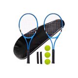 Muba 7li SET 27 İnç Yetişkin Tenis Raketi Seti 2 Raket 2 Çanta 3 Top L2 Grip 68 cm Çok Renkli Tek Ebat