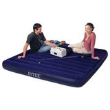 Muba Intex 3-4 Kişilik 64755 Şişme Yatak 203x183x25 cm Kadife Kaplı Uzun Ömürlü Taşınabilir Konfor