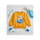 MUBA KIDS Kız Çocuk Kırmızı Kış Masalı Temalı İçi Polarlı %100 Pamuk Sweatshirt
