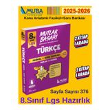 Muba Mutlak Başarı Güncel 8.Sınıf Türkçe Lgs Hazırlık Konu Anlatımlı Soru Bankası+Kalemi