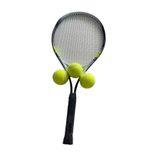 Muba Yetişkin Kort Tenis Raketi Seti Başlangıç Seviye Tenis Raketi Seti + Taşıma Çantası yeşil Grip L1, 9yeşil