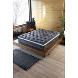 Mubah Hilal Tek ve Çift Kişilik Ultra Ortopedik Pedli Tavşan Tüyü Kumaş Torba Yaylı Yatak - 90 x 180 cm