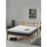 Mubah Mubah Lara Tek ve Çift Kişilik Ultra Ortopedik Tavşan Tüyü Kumaş - Pedli Paket Yaylı Yatak - 120 x 200 cm