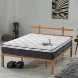 Mubah Mubah Lara Tek ve Çift Kişilik Ultra Ortopedik Tavşan Tüyü Kumaş - Pedli Paket Yaylı Yatak - 90 x 190 cm