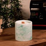 Mubera Natural Freshness Yeşil Kokulu Mum 300g – El Yapımı Soya Mum – 45-50 Saat Yanma