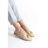 Mubiano Collection Kadın Hakiki Deri Babet Bej -mcmng2455-bj