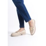 Mubiano Collection Kadın Hakiki Deri Babet Bej -mcsdd033-bj