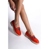 Mubiano Collection Kadın Hakiki Deri Babet Kırmızı -mcsdd033-kr