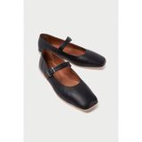 Mubiano Collection Kadın Hakiki Deri Babet Siyah -mcmng24450-s