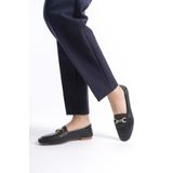 Mubiano Collection Kadın Hakiki Deri Babet Siyah -mcmng2446-s
