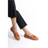 Mubiano Collection Kadın Hakiki Deri Babet Taba -mcmng2455-tb