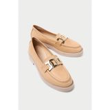 Mubiano Collection Mubiano Hakiki Deri Collection Kadın Babet Nude -MCSDD033-N - 37