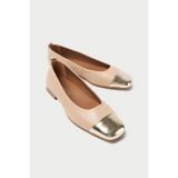 Mubiano Collection Mubiano Hakiki Deri Collection Kadın Babet Nude - MCSR1010 - N, 36