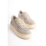 Mubiano Collection Mubiano Hakiki Deri Collection Kadın Spor Ayakkabı & Sneaker Bej -MCRGN16084-BJ - 39