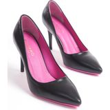 Mubiano Collection Mubiano Hakiki Deri Collection Kadın Topuklu Stiletto & Ayakkabı Siyah -MCRGN80125-S - 39