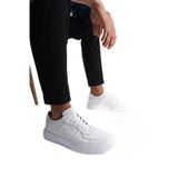 Mubiano Erkek Hakiki Deri Spor Ayakkabı & Sneaker Beyaz -mbkry650-b, Beyaz, 41