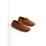 Mubiano Erkek Hakiki Deri Süet Taba Loafer --TB MSSR1277