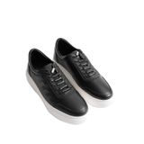 mubiano Eryon Erkek Beyaz Hakiki Deri Casual Sneaker Lastik Detaylı Ayakkabı, 40