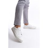 Mubiano Hakiki Deri Erkek Spor Ayakkabı & Sneaker Beyaz-MBKRY013-B - 41