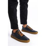 Mubiano Hakiki Deri Erkek Spor Ayakkabı & Sneaker Lacivert -MBKRYT014-LCV