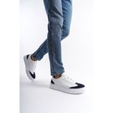 Mubiano Hakiki Deri Erkek Spor Ayakkabı & Sneaker Lacivert/Beyaz -MBKRY506-LCVB - Lacivert - Beyaz