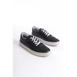 Mubiano Hakiki Deri Erkek Spor Ayakkabı & Sneaker Siyah-MBKRY013-S - 43
