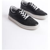 Mubiano Hakiki Deri Erkek Spor Ayakkabı & Sneaker Siyah-MBKRY013-S