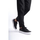 Mubiano Hakiki Deri Erkek Spor Ayakkabı & Sneaker Siyah -MBKRY650-S - 42