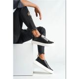 Mubiano Hakiki Deri M3-SB Siyah/Beyaz Erkek Spor Ayakkabı & Sneaker, 43