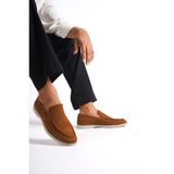 Mubiano Hakiki Deri -MBKRY22103TB Taba Nubuk Erkek Loafer, 43