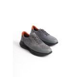 Mubiano Hakiki Deri MBKRY301-GR Erkek Gri Sneaker & Spor Ayakkabı - 44