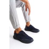 Mubiano Hakiki Deri MBKRY301-LCV Erkek Lacivert Sneaker & Spor Ayakkabı - 44