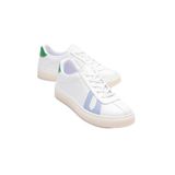 mubiano Kadın Hakiki Deri Beyaz Mavi Yeşil Spor Ayakkabı Sneakers Casper, 39