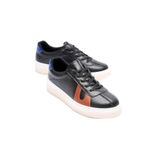 mubiano Kadın Hakiki Deri Siyah Taba Mavi Spor Ayakkabı Sneakers Casper, 38