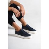 Mubiano M3-Lcv Lacivert Hakiki Deri Erkek Spor Ayakkabı & Sneaker - 45