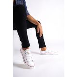 Mubiano Mbcvs200b Düz Taban Bağcıklı Erkek Beyaz Bez Spor Ayakkabı & Sneaker