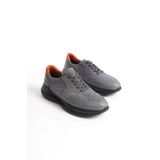 Mubiano Mbkry301-gr Erkek Hakiki Deri Gri Sneaker & Spor Ayakkabı