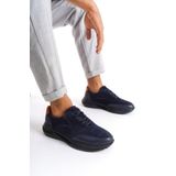 Mubiano Mbkry301-lcv Erkek Hakiki Deri Lacivert Sneaker & Spor Ayakkabı