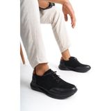 Mubiano Mbkry301-s Erkek Hakiki Deri Siyah Sneaker & Spor Ayakkabı