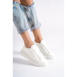Mubiano MBMKQ200-BB Kadın Kalın Taban Beyaz/beyaz Sneaker & Spor Ayakkabı - 39