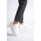Mubiano MBMKQ200-BHLG Kadın Kalın Taban Beyaz/Hologram Sneaker & Spor Ayakkabı, 38