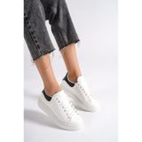 Mubiano MBMKQ200-BS Kadın Kalın Taban Beyaz/Siyah Sneaker & Spor Ayakkabı, 38