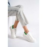 Mubiano MBMKQ200-BY Kadın Kalın Taban Beyaz/yeşil Sneaker & Spor Ayakkabı - Beyaz - Yeşil