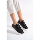 Mubiano MBMKQ200-SS Kadın Kalın Taban Siyah/Siyah Sneaker & Spor Ayakkabı, 39