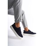 Mubiano Mbnbkm3-lcv Erkek Hakiki Nubuk Deri Lacivert Sneaker & Spor Ayakkabı
