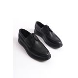 Mubiano MBRGN105-S Siyah Erkek Bağcıklı Loafer - 41