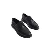 Mubiano Mbrgn105-s Siyah Erkek Bağcıklı Loafer, Siyah, 40